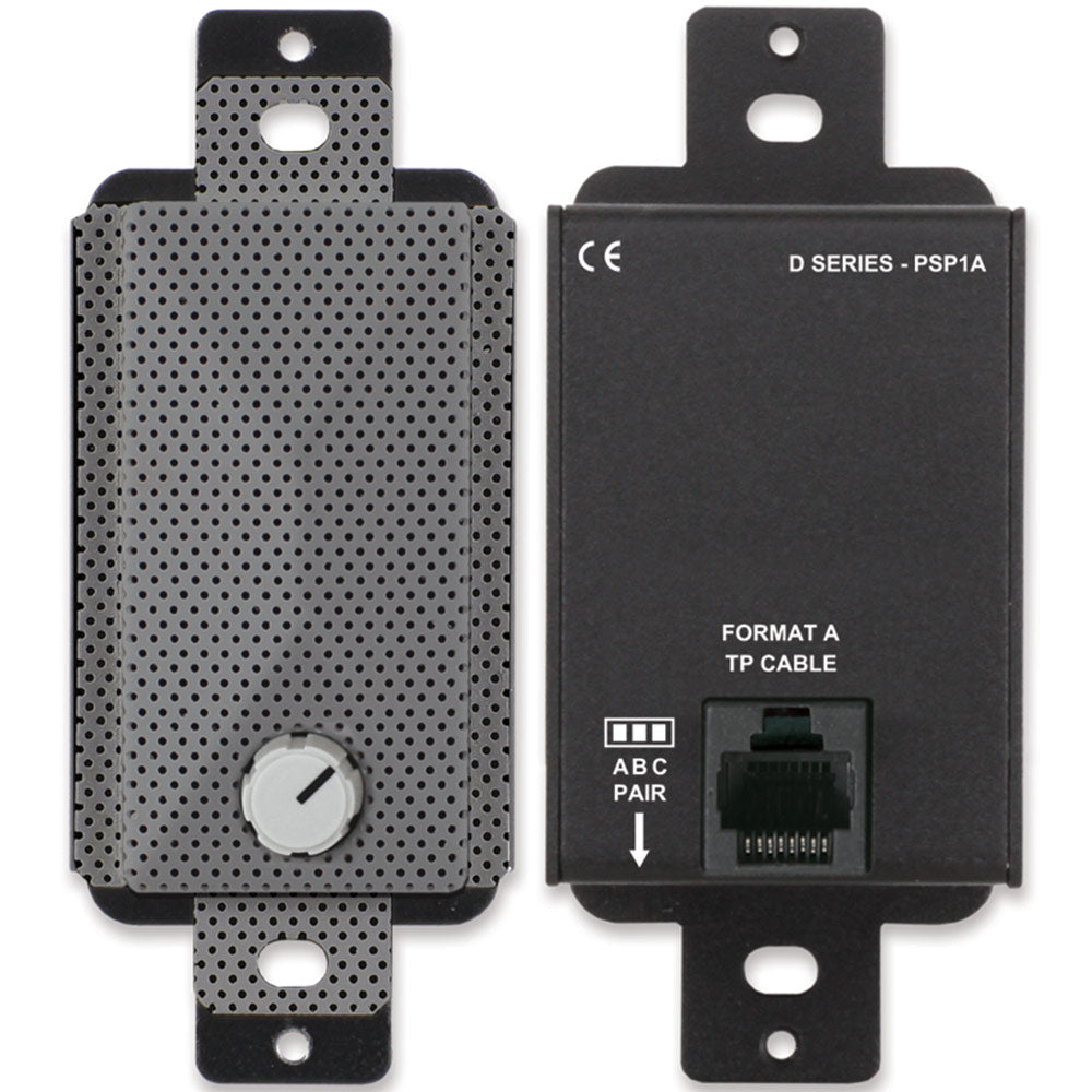 RDL DG-PSP1A Decora Mount Format-A Active Loudspeaker (Gray)