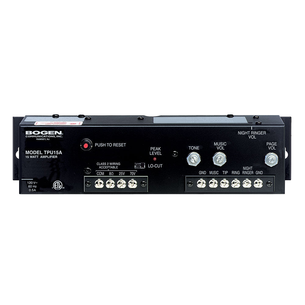Bogen TPU15A Telephone Paging Amplifier - 15 Watts