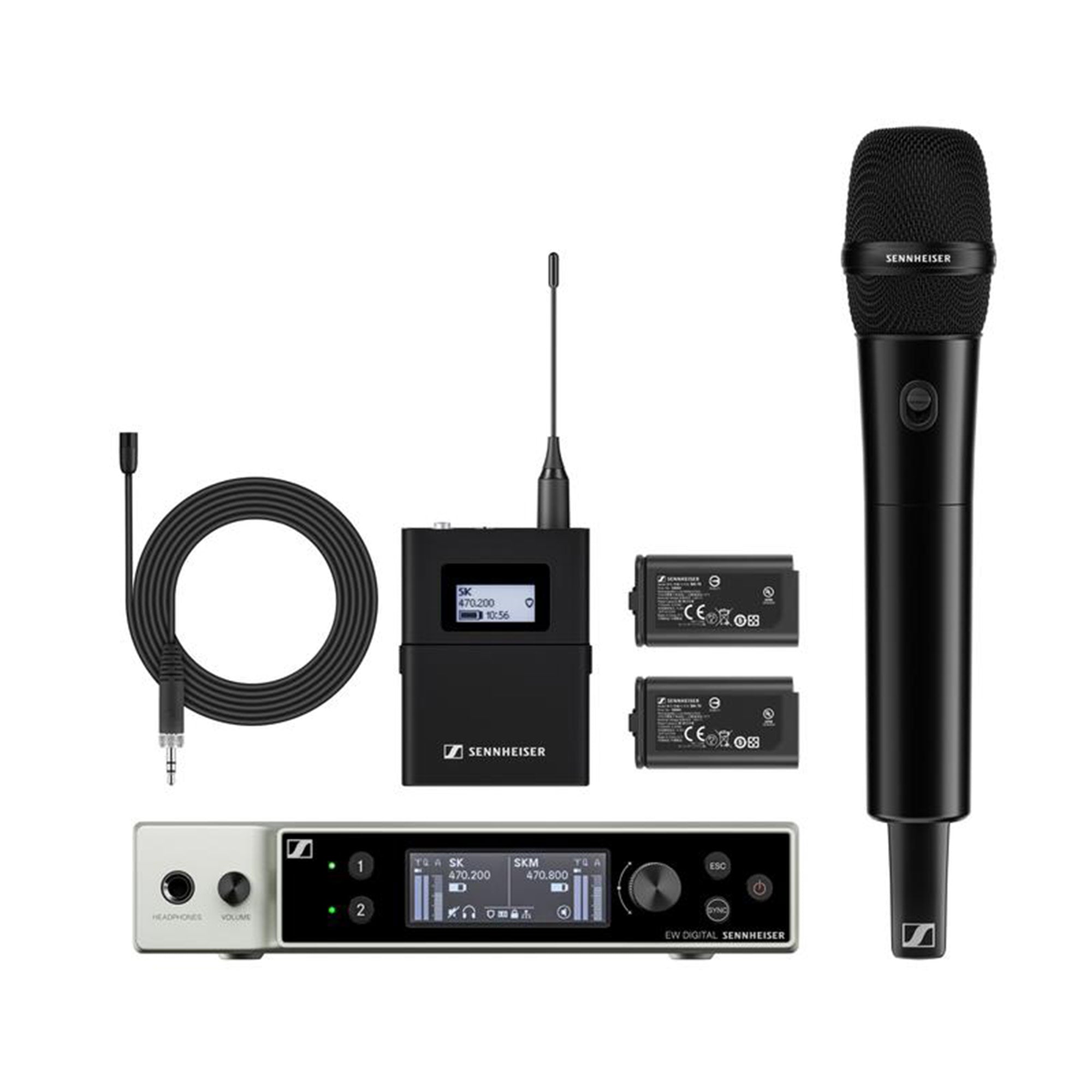 Sennheiser EW-DX MKE 2 / 835-S Set - Combo Wireless System (R1-9 Band / 520-608 MHz)