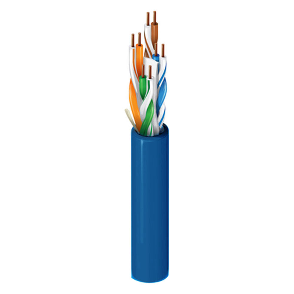 Belden 2412 Enhanced Cat6e Non-Bonded-Pair Cable (Blue/1000 Foot Spool)