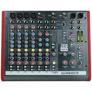 Allen and Heath ZED-10FX Compact Live/Recording Mixer (with USB and FX)