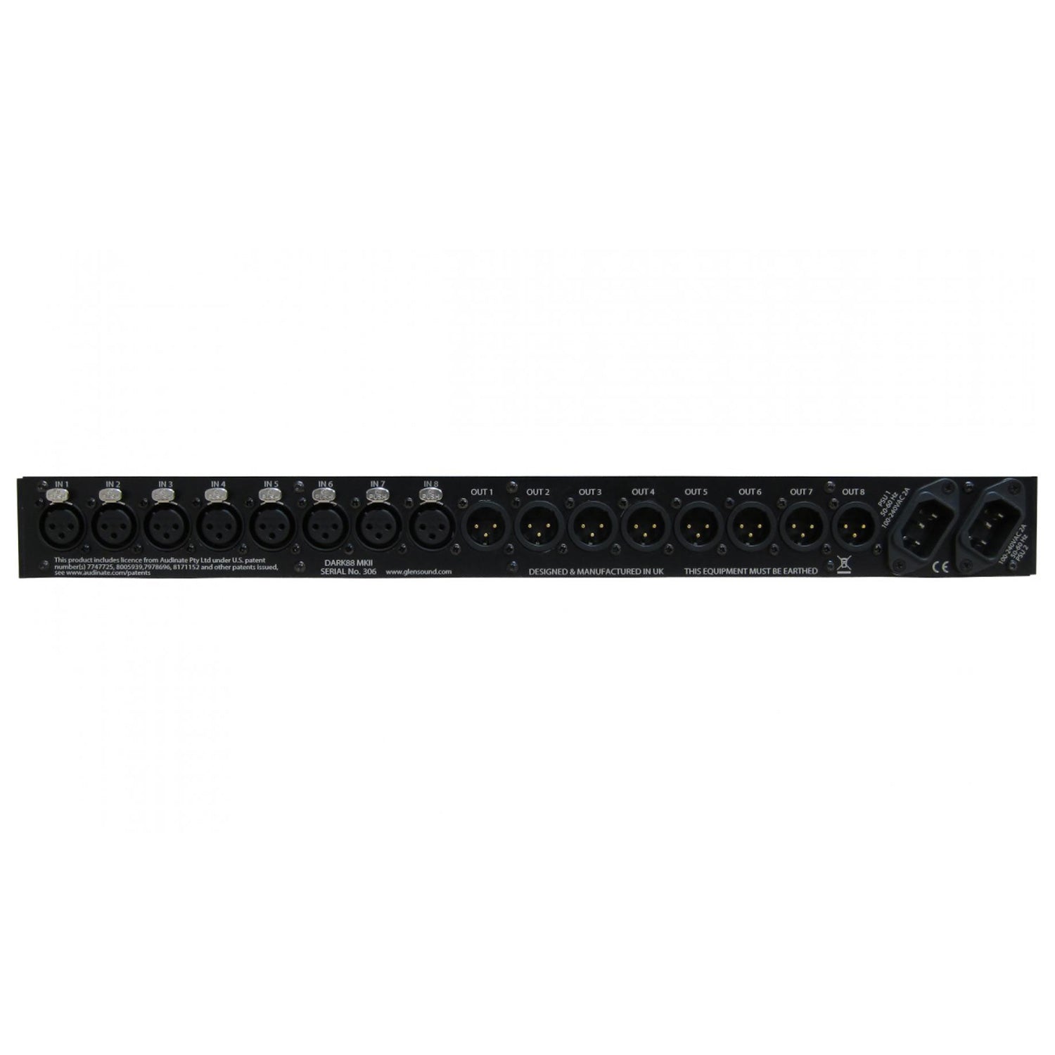 Glensound DARK88/R - RAVENNA Network 8 Input / 8 Output Break Out Box