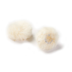 DPA Microphones AIR1-OFFWHITE-L - AIR1 Universal Miniature Fur Windscreen (Off White / Large / Pair)