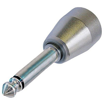 Neutrik NM2P Module - 1/4" Mono Plug - Nickel - Outside Threads