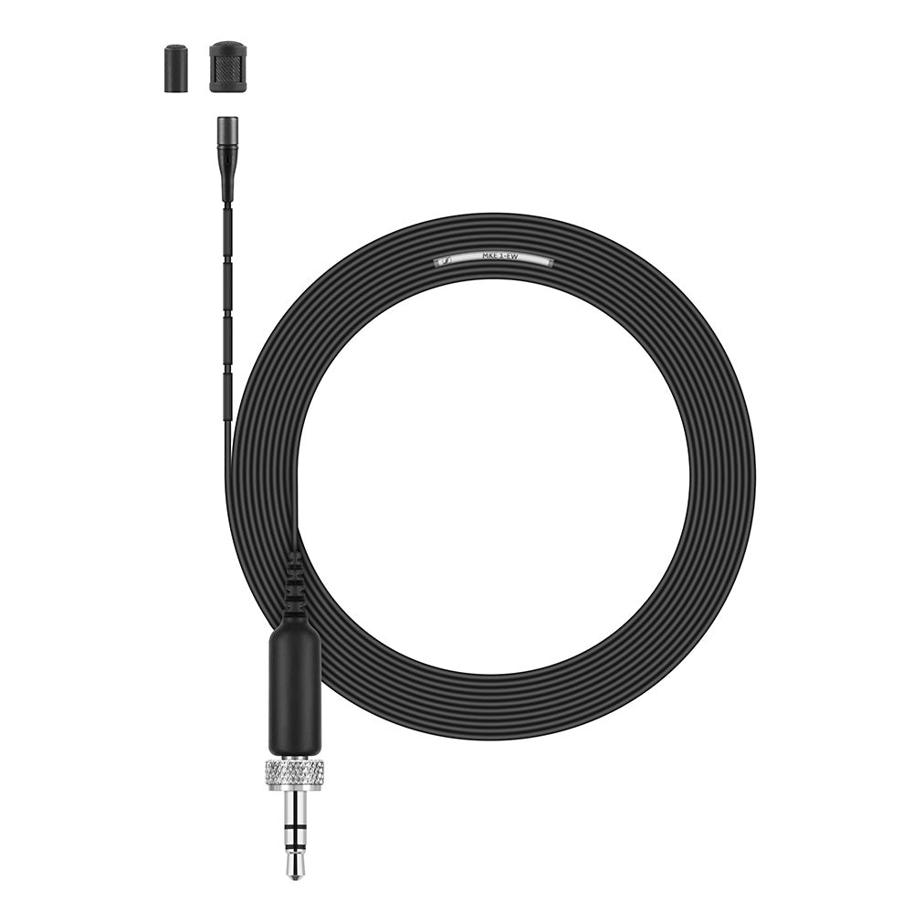 Sennheiser MKE 1-EW Miniature Omnidirectional Lavalier Microphone (Black Anthracite / Locking 3.5mm)