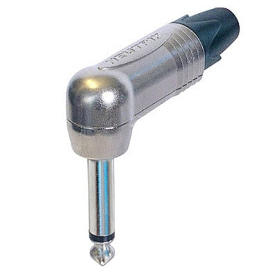 Neutrik NP2RX 1/4" TS Right Angle Mono Phone Connector - Nickel/Silver