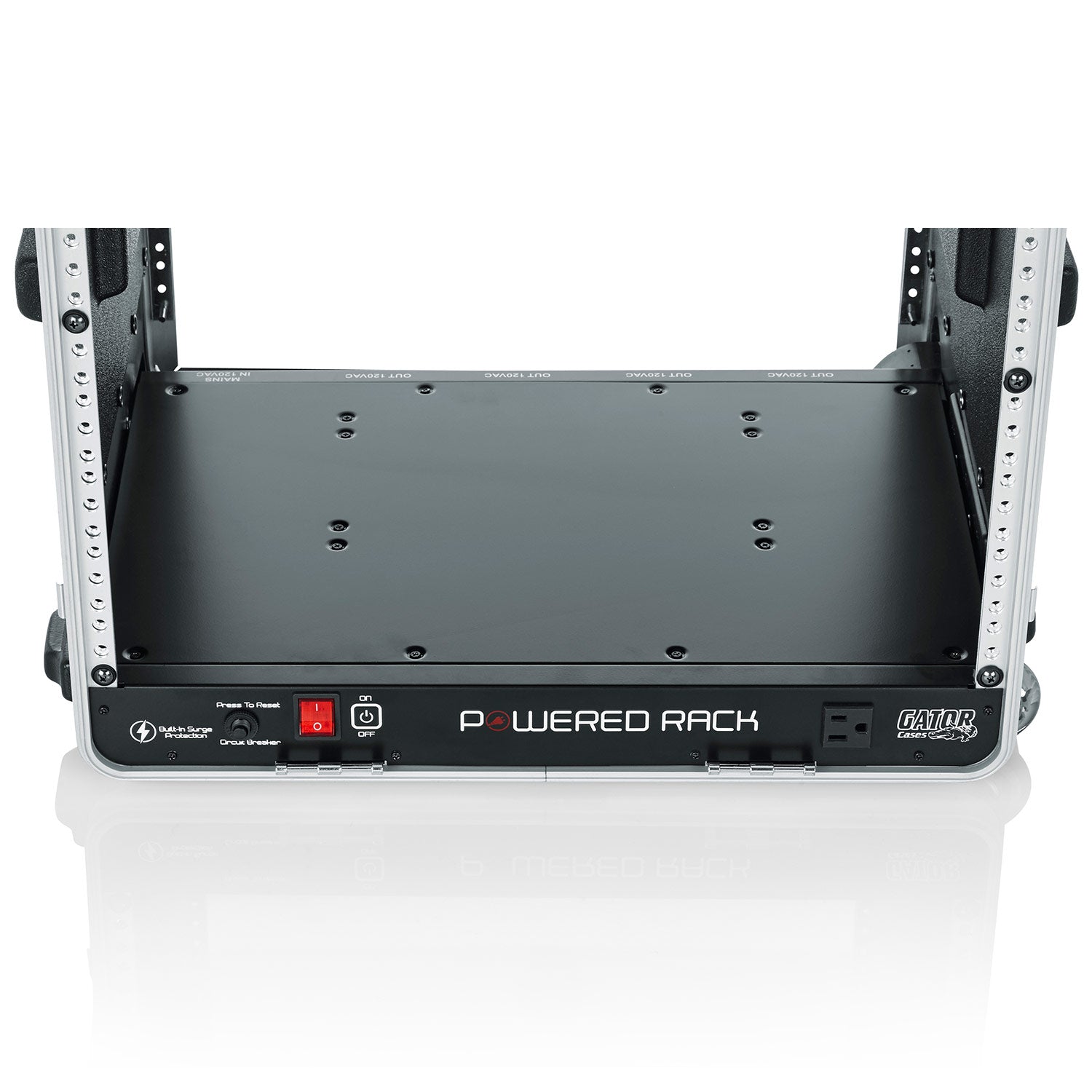 Gator GRR-10PL-US 10U Rack; Powered Rolling