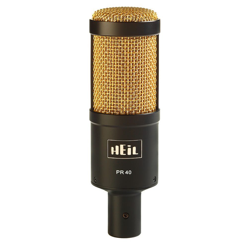 Heil Sound PR-40 Large Diaphragm Studio Dynamic Microphone (Black/Gold)