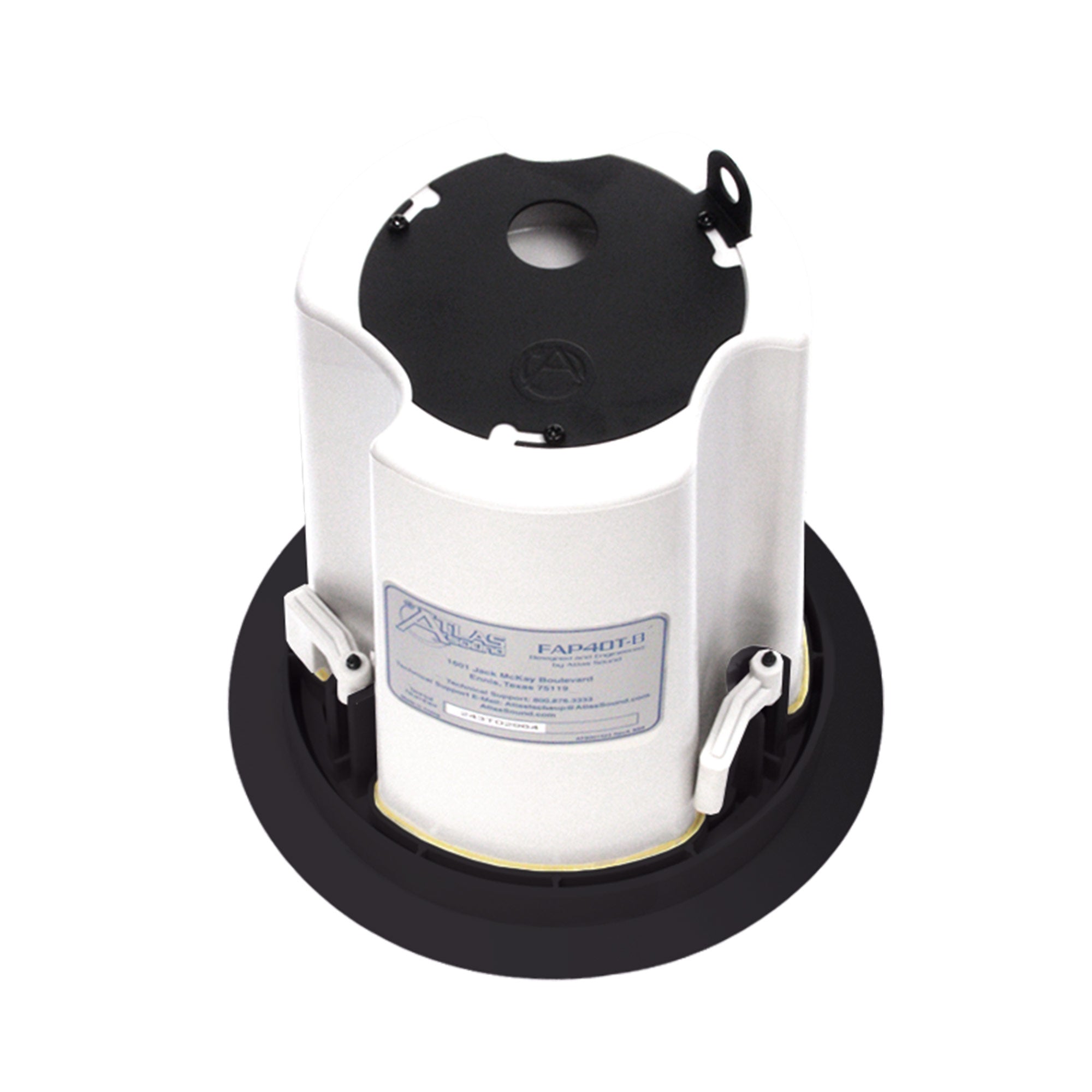 AtlasIED FAP40T-B - 4-Inch In-Ceiling Loudspeaker with Transformer (Black)
