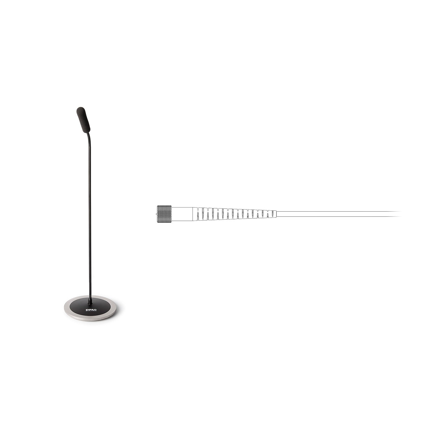 DPA Microphones 4098 CORE - Supercardioid Tabletop Microphone (Black / Microdot / 17" Disk)