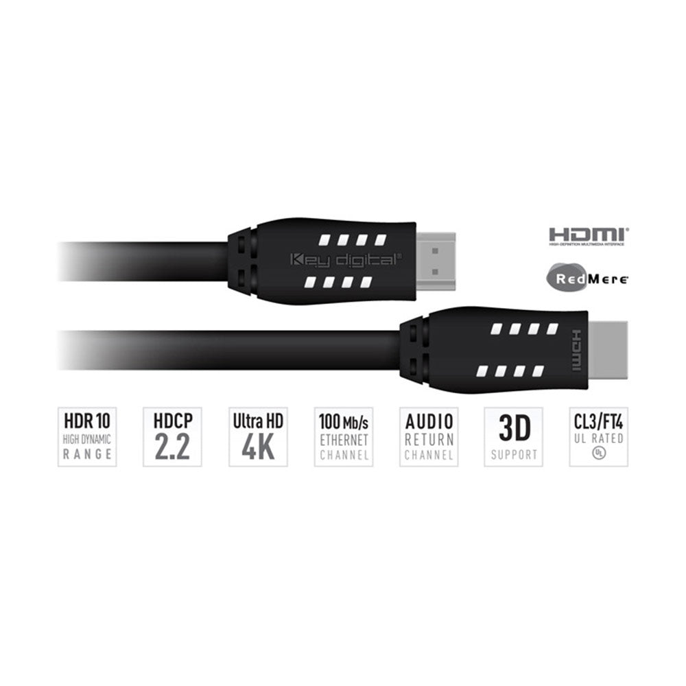 Key Digital KD-PRO40 4K/18G HDMI Cable (40 Foot)