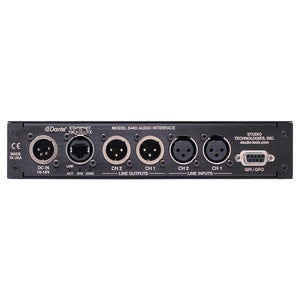 Studio Technologies Model 544D - 2x2 Analog to Dante / AES67 Audio Interface