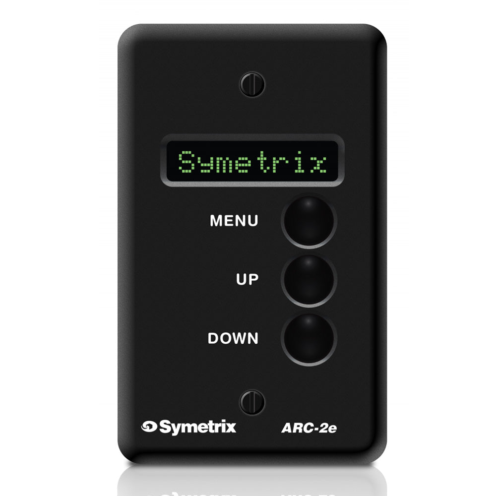 Symetrix ARC-2e Adaptive Wall Plate Controller for Symetrix DSP Systems (Black)