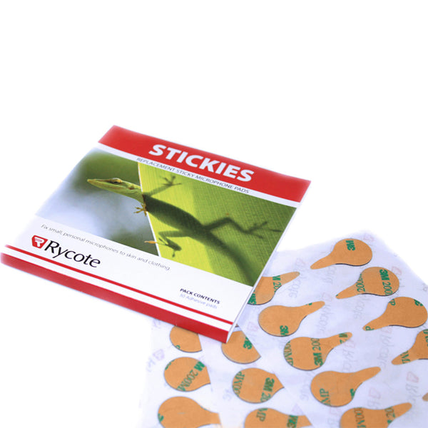 Rycote 75370 Adhesive Stickies For Overcovers/Undercovers Windscreens (100 Pack)