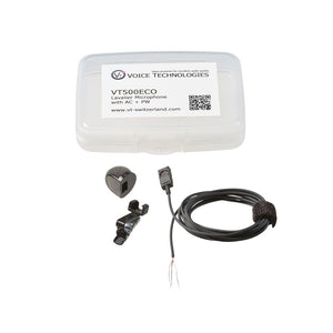 Voice Technologies VT500ECO - Omnidirectional Lavalier Microphone (Black / Unterminated)