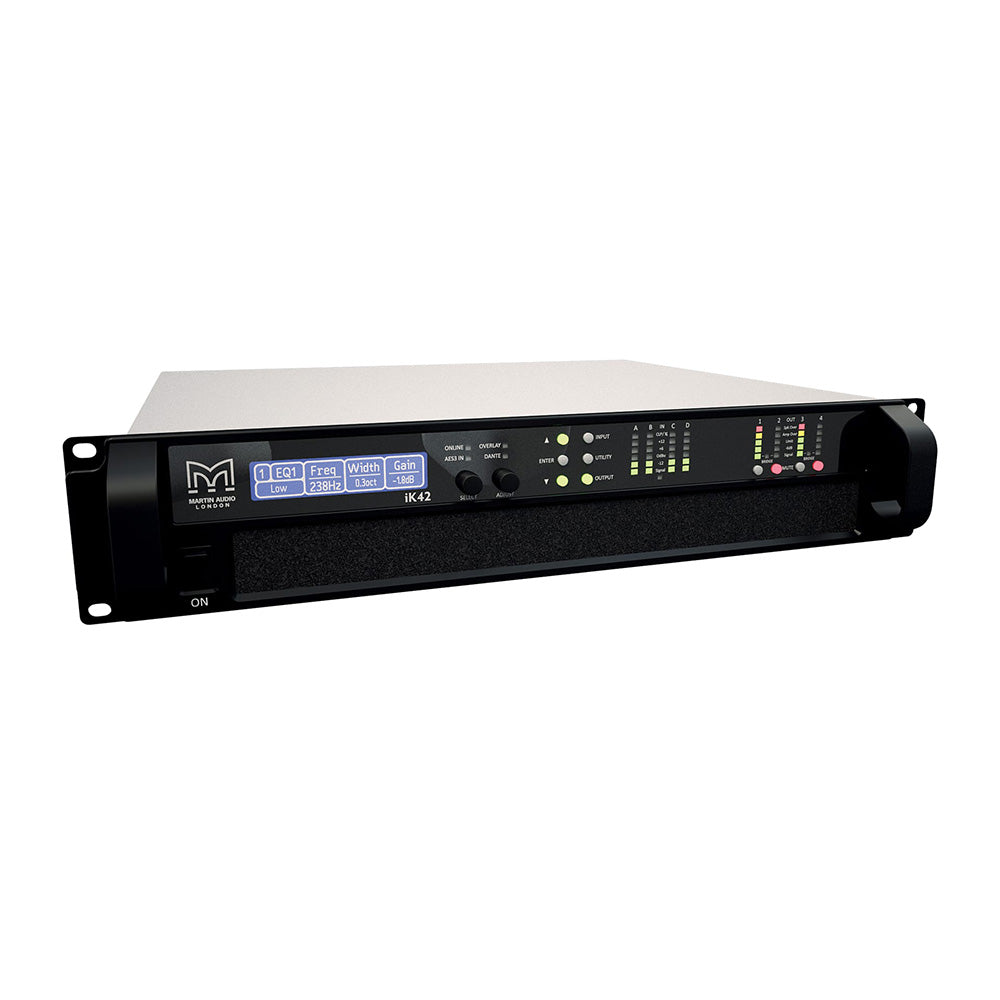 Martin Audio iK42-DANTE - 4-Channel Power Amplifier with Networking