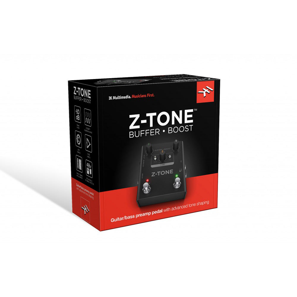IK Multimedia Z-TONE Buffer Boost - Tone Shaping Guitar Pedal with DI
