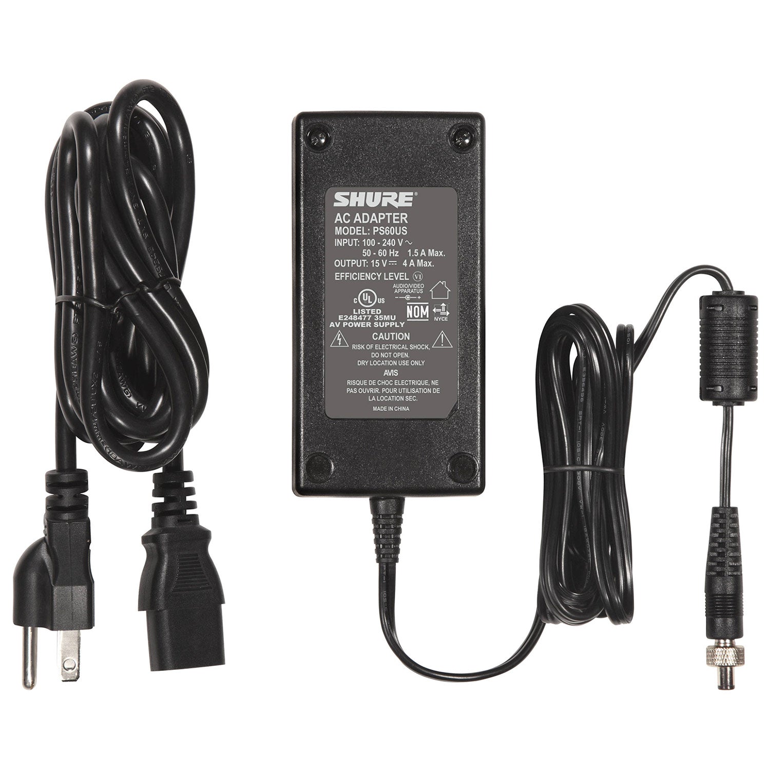 Shure PS60US Switching Power Supply for Active Antenna Systems