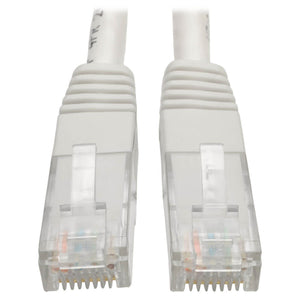 Tripp Lite N200-001-WH - Premium Cat5/5e/6 Gigabit Molded Patch Cable, RJ45 M/M 550MHZ WHITE 1 Foot