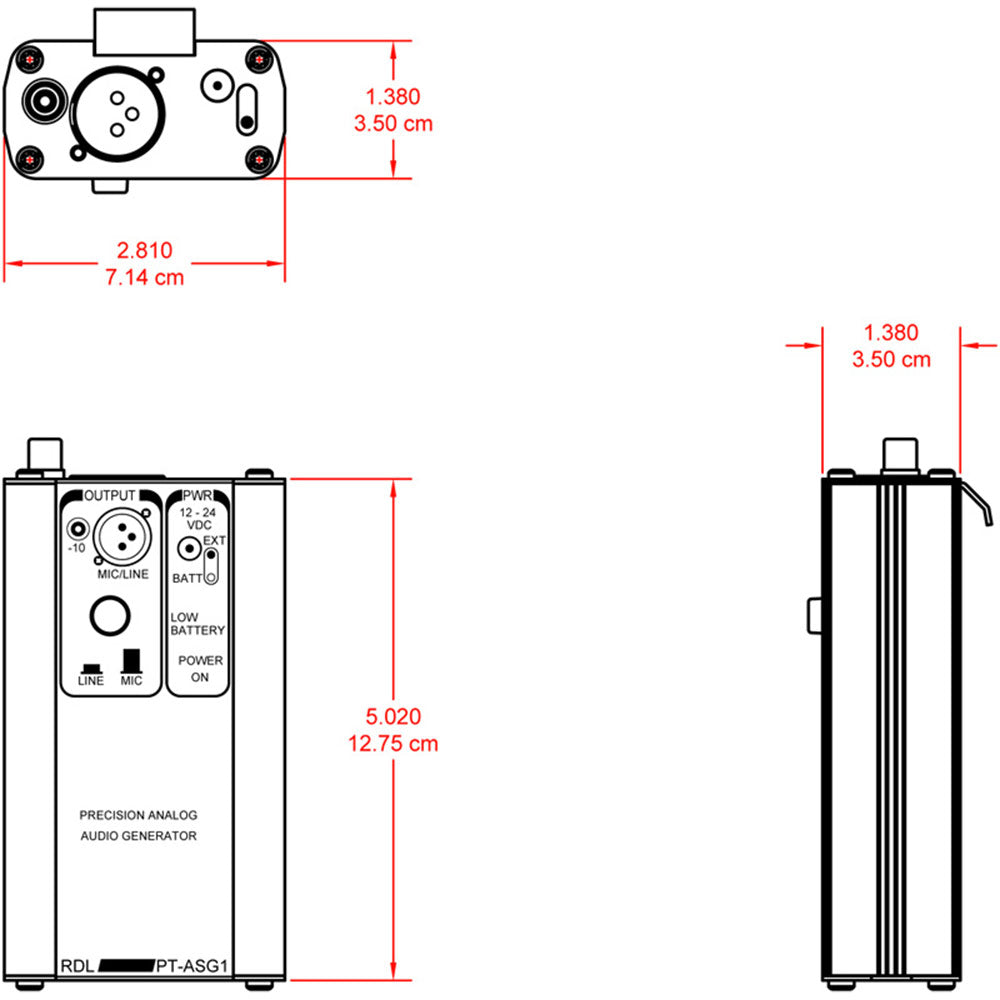 RDL PT-ASG1 Portable Audio Signal Generator