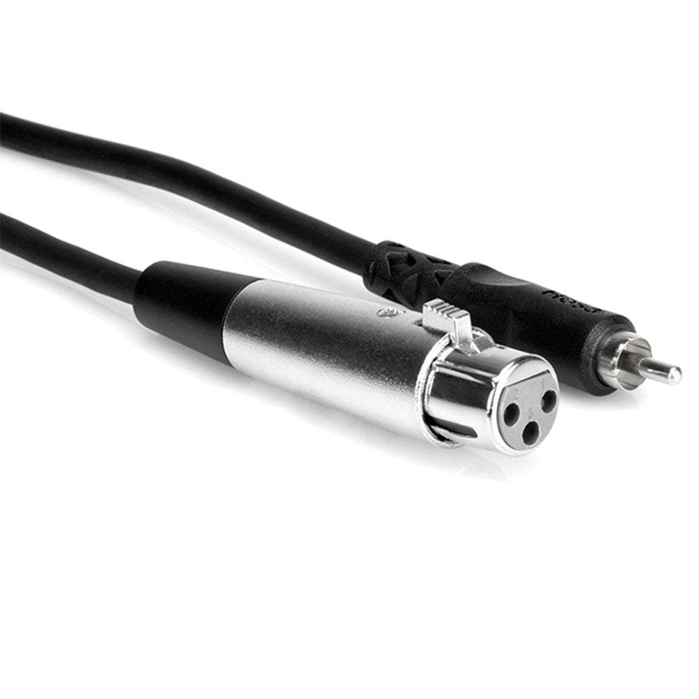 Hosa XRF-102 Unbalanced Interconnect, XLR3F to RCA, 2 feet