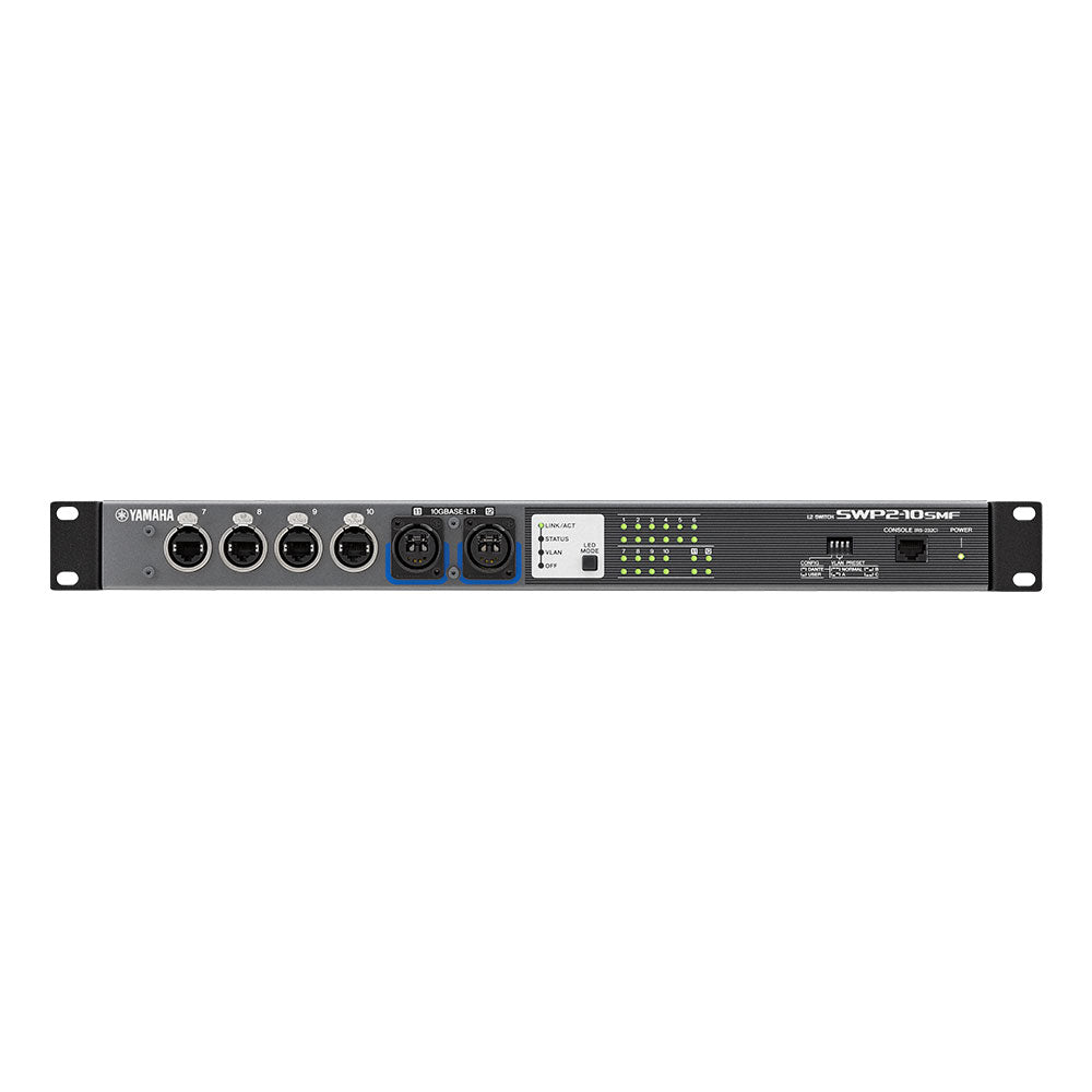 Yamaha SWP2-10SMF - Dante Network Switch with Single-Mode Fiber Ports