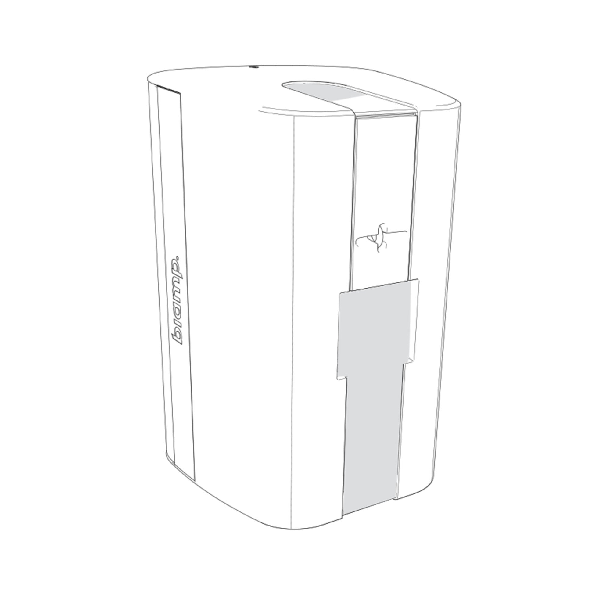 Biamp Desono EX-S8 - Two-Way 8-Inch Surface Mount Loudspeaker (White with Pan-Tilt Bracket)