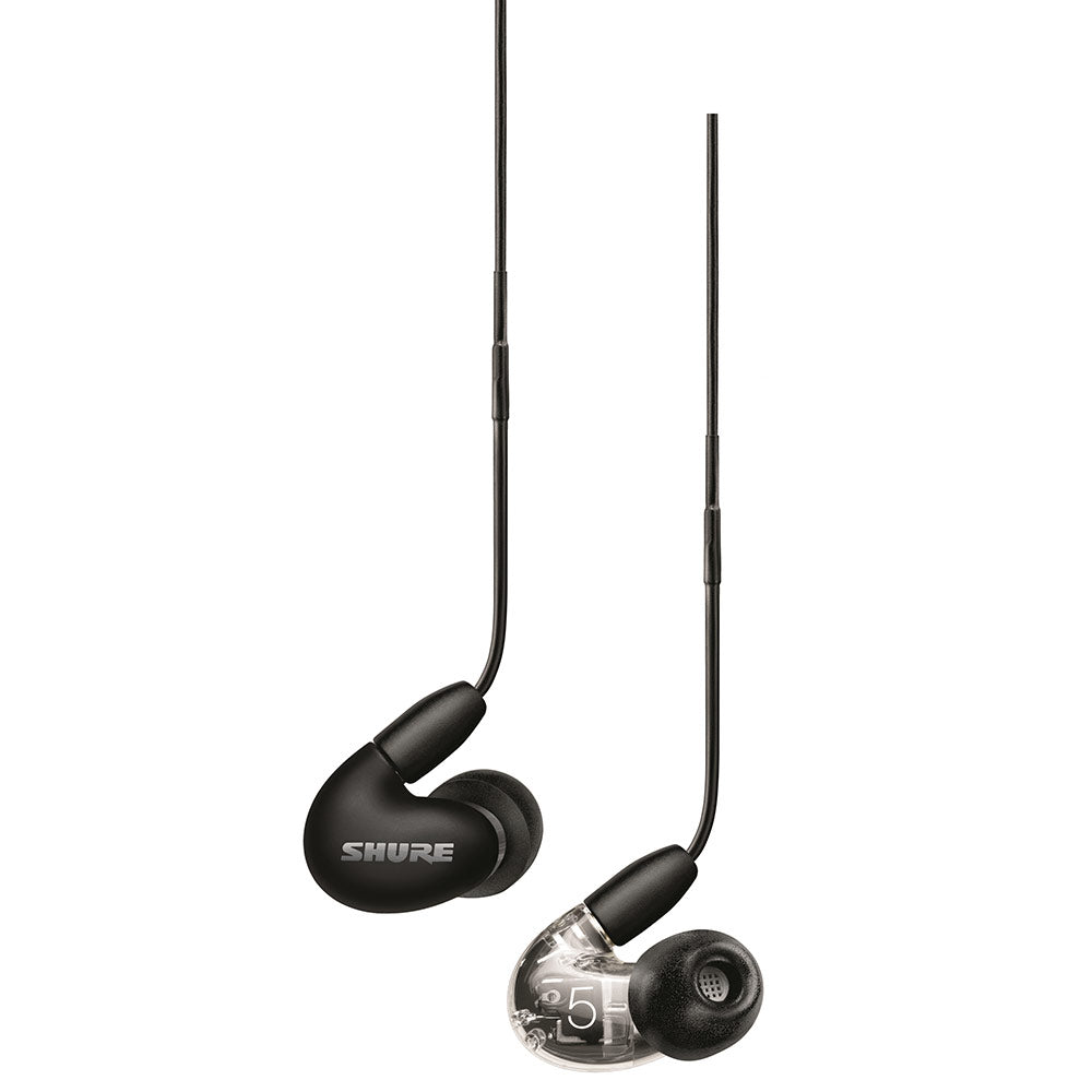 Shure SE53BA AIONIC 5 Sound Isolating Earphones with Universal Cable (Black)