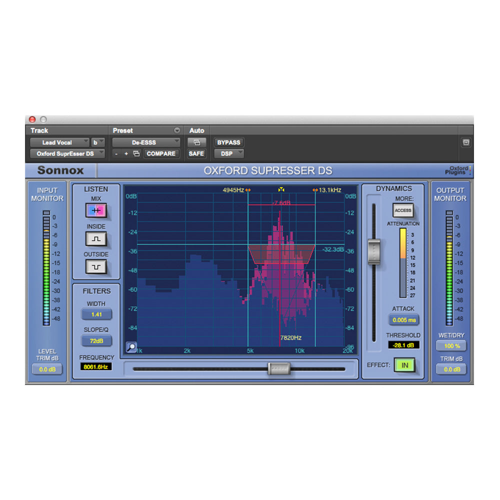 Sonnox SuprEsser De-Essing Plugin (Native AAX/VST/AU/RTAS)
