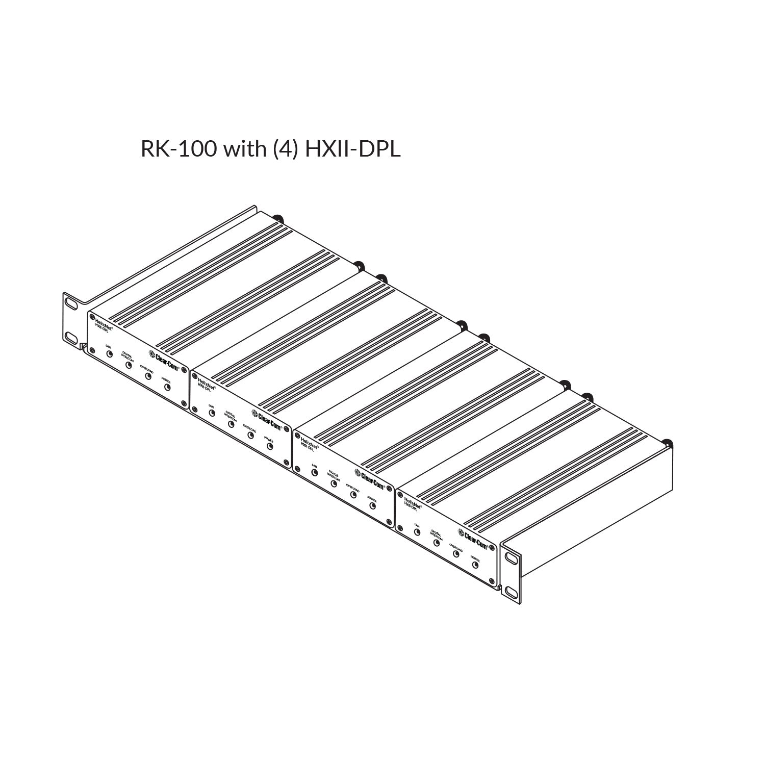 Clear-Com RK-100 - Rack Mount Kit for HXII-DPL Power Module