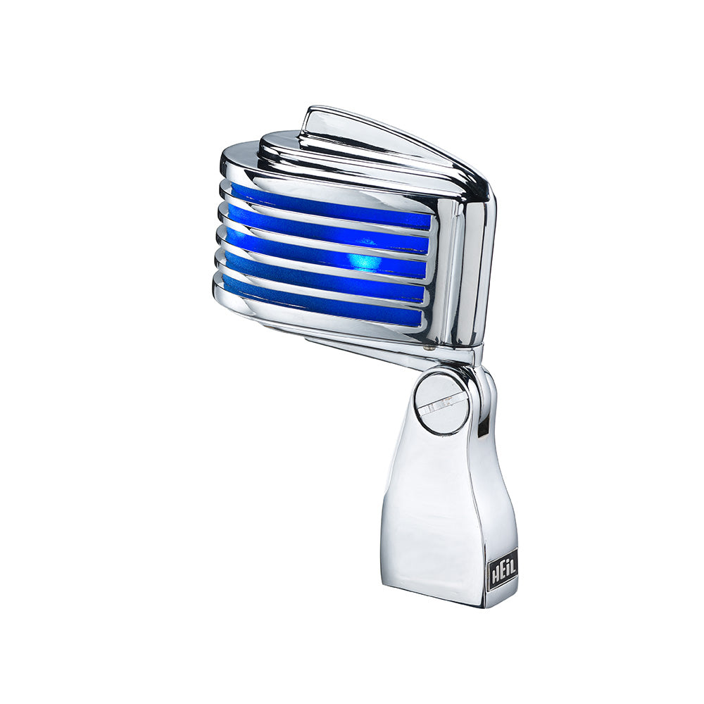 Heil Sound The Fin Cardioid Dynamic Microphone (Chrome/Blue LED)