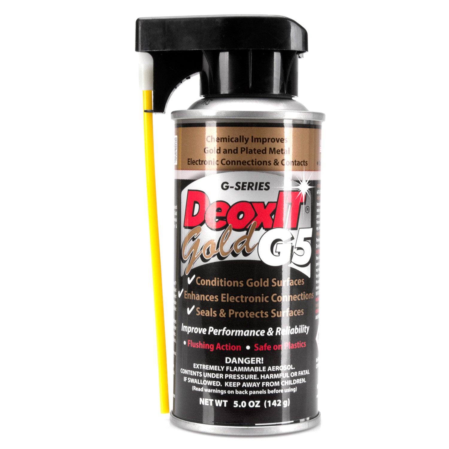 Hosa G5S-6 CAIG DeoxIT GOLD Contact Enhancer 5% Spray, 5 oz