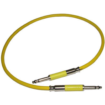 Neutrik NKTT-03YE 1 foot TT Patch Cable with NPTT-1 Connectors -Yellow
