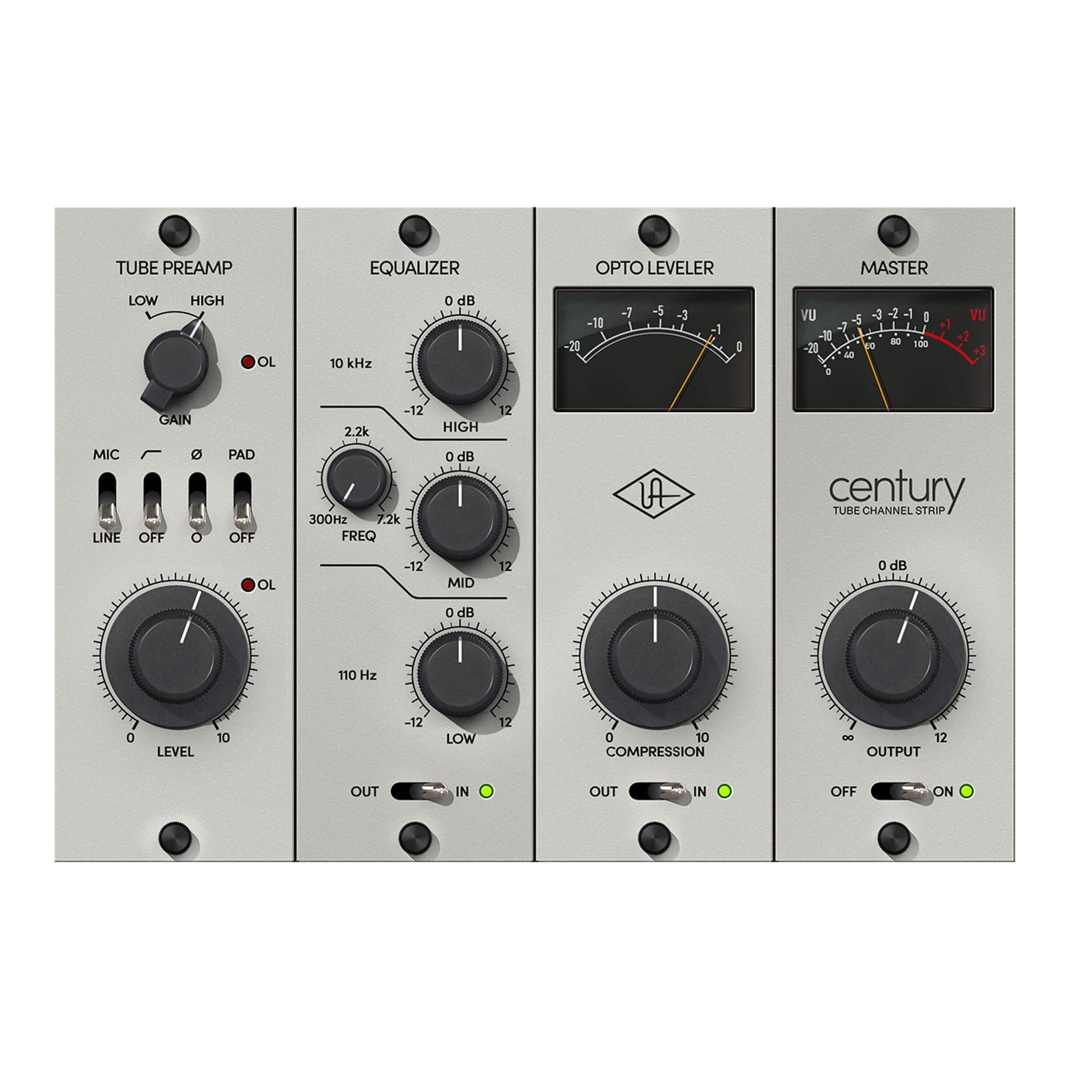 Universal Audio Century Channel Strip - Vintage Console Channel (VST/AU/AAX / UAD or Native)