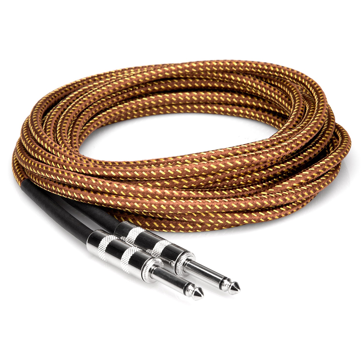 Hosa GTR-518 Tweed Guitar Cable, Hosa Straight to Same, 18 feet