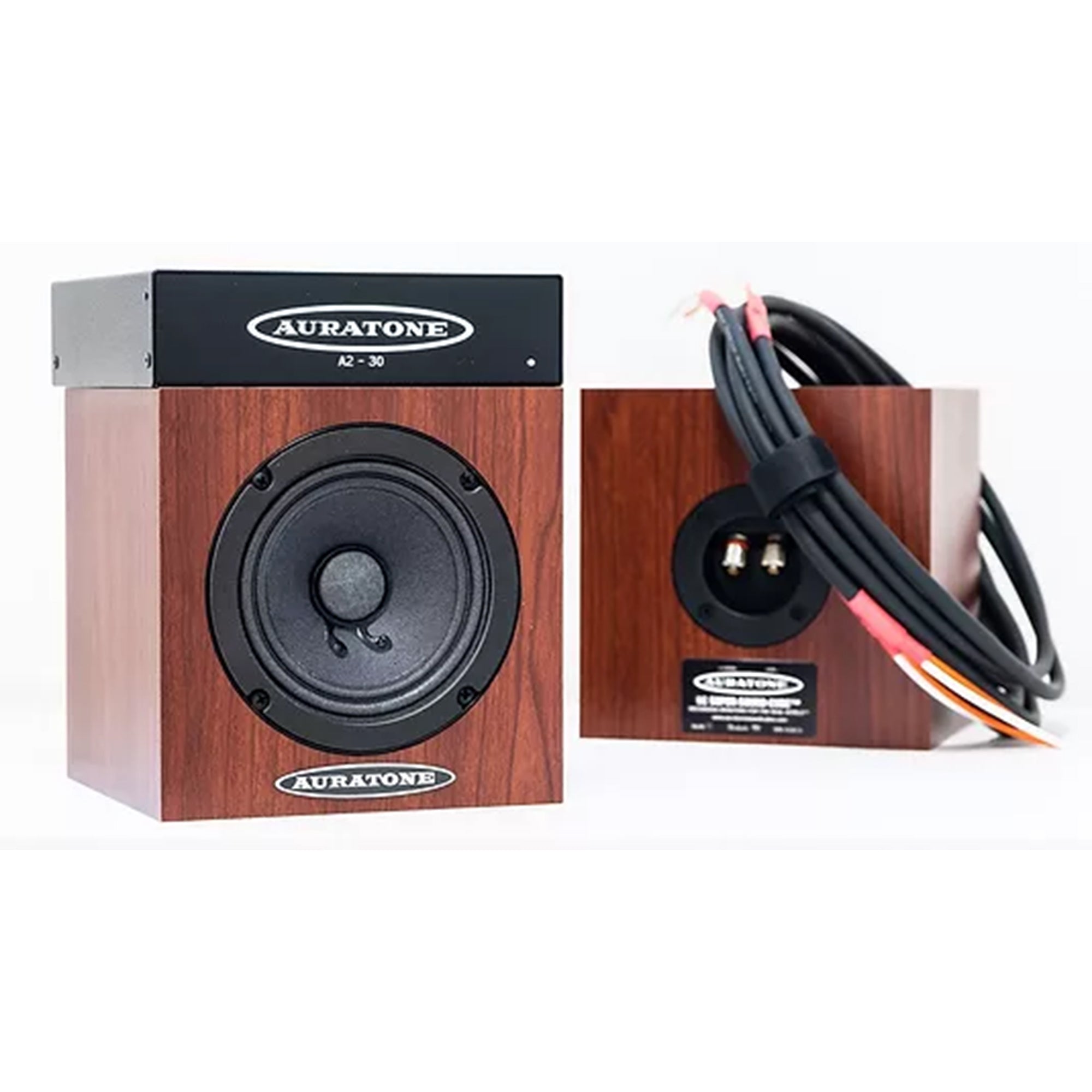 Auratone 5C SuperCubes and A2-30 Monitor Bundle (Wood Grain)