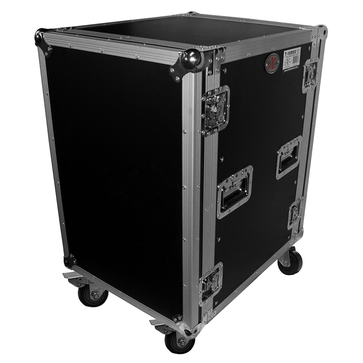 ProX T-16RSS - 16U Vertical Rack, 4" Blue Casters