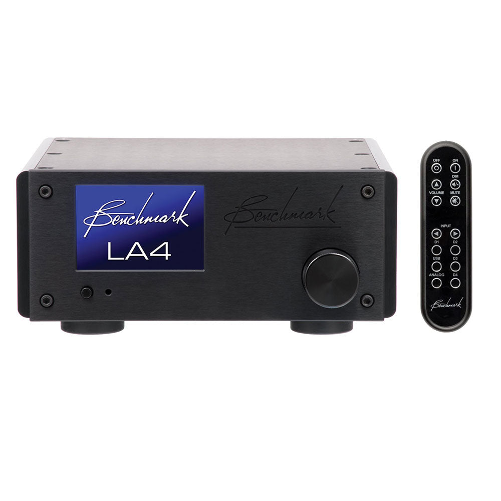 Benchmark LA4 Line Amplifier for Hi-Fi and Studio Power Amps (Black with Remote Control)
