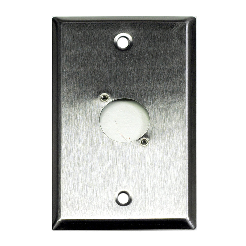 Whirlwind WP1/1NDH Single Gand Wall Plate with D Series Punch (Stainless Steel)