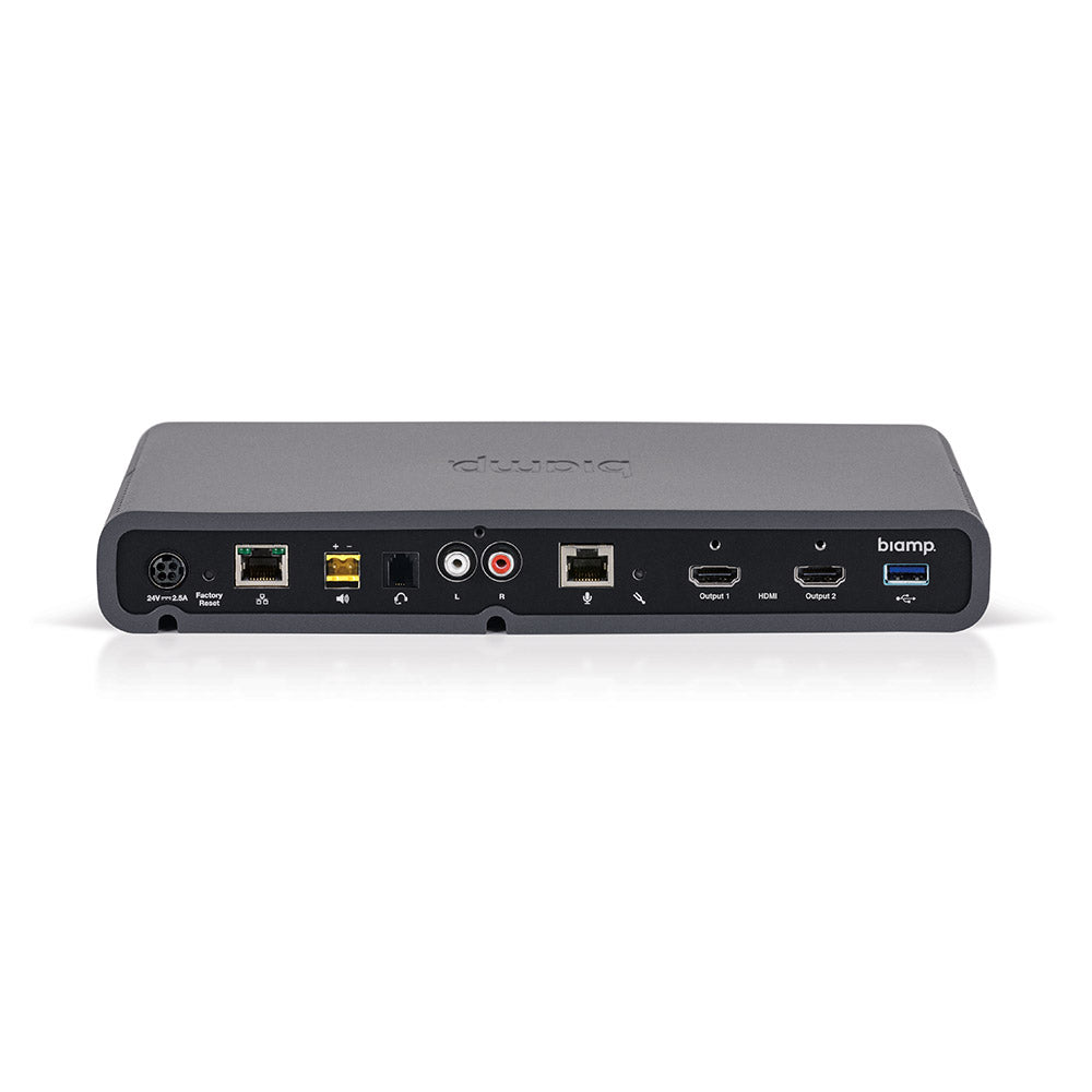 Biamp Devio Conference / Huddle Room Solution with SCR-25 Hub and DCM-1 Black Hanging Microphone