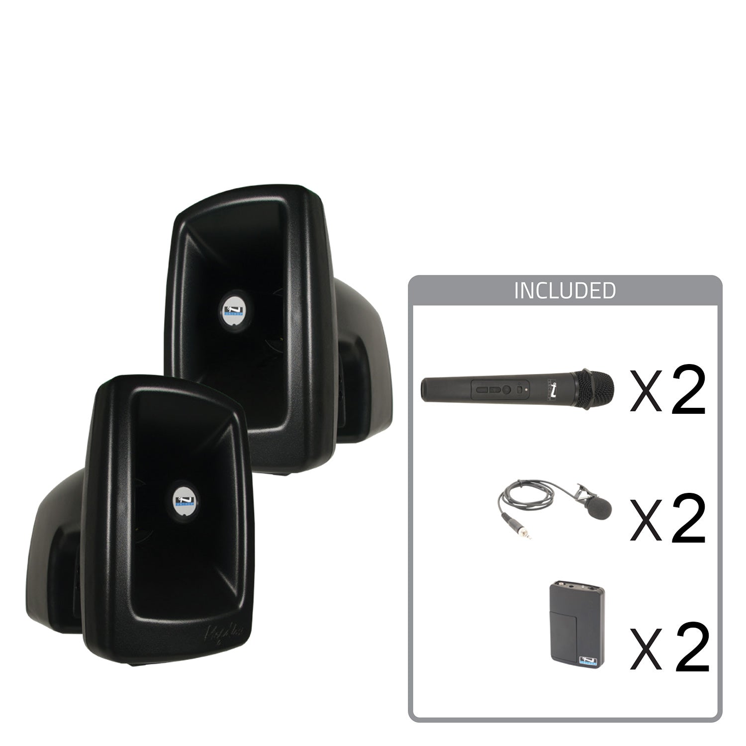 Anchor Audio Megavox 2 COMP4- Portable Speaker Package with 2x Wireless Handheld / 2x Lapel Mics