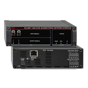 RDL RU-LB2P Line-Level Bi-Directional Dante Network Interface (with PoE)