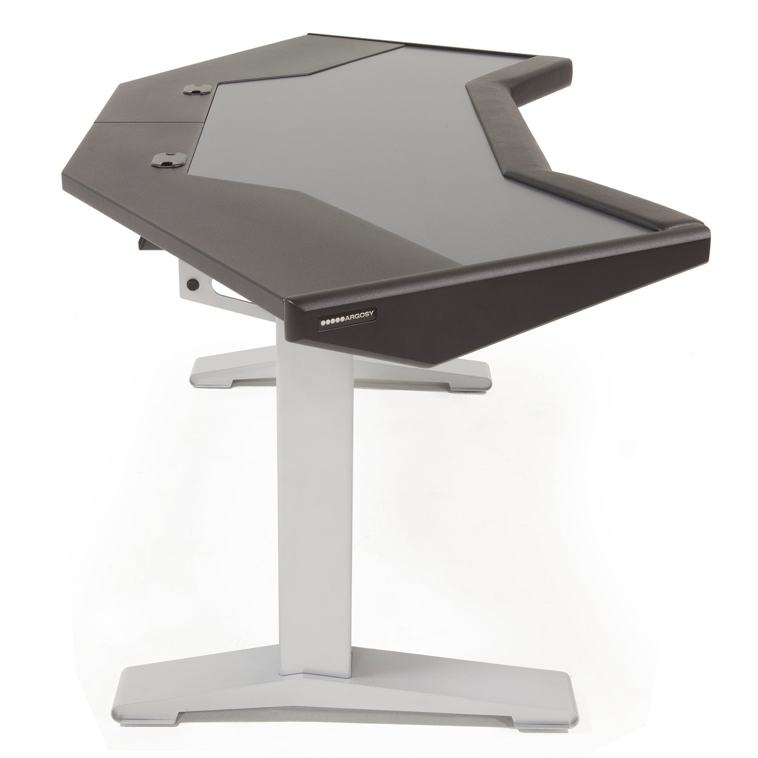 Argosy HALO-G-B-S Halo G Desk W/Black End Panels And Silver Legs