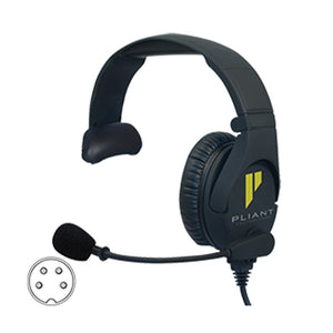 Pliant Technologies PHS-SB110-4M - SmartBoom Pro Single-Ear Intercom Headset (XLR4M)