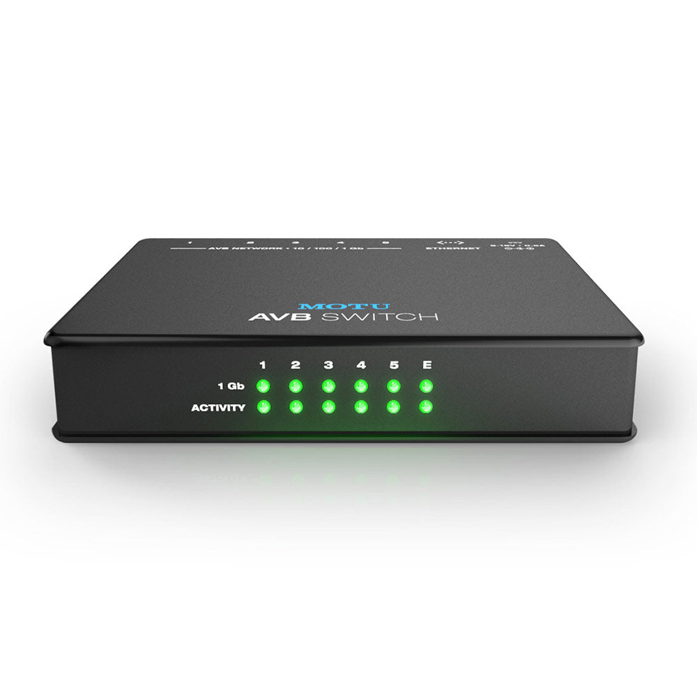 MOTU AVB SWITCH 5-Port AVB Ethernet Switcher