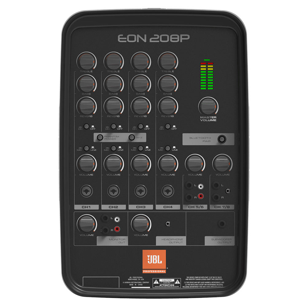 JBL EON208P 8-Channel 2-Way Portable PA System with Bluetooth