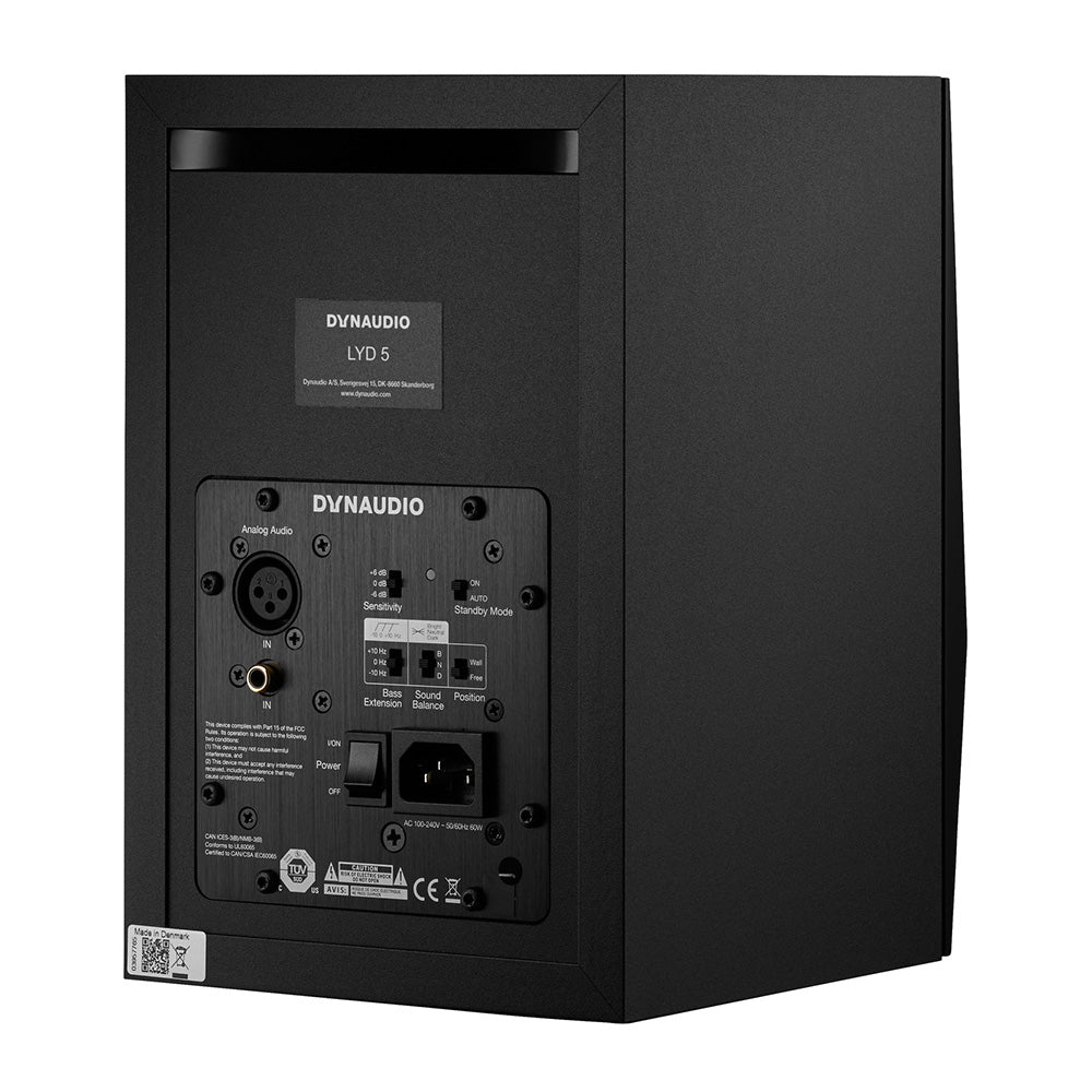 Dynaudio LYD 5 Active 5-Inch Nearfield Studio Monitor (Black/Single)