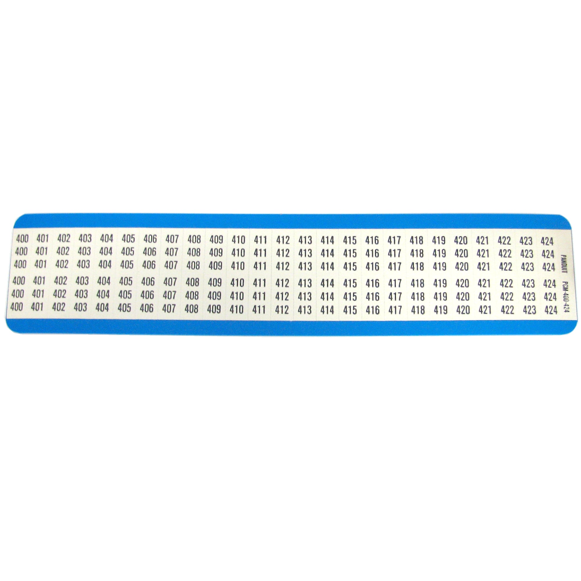 Panduit PCM-400-424 Consecutive Number Wire Marker Card Legend 400-424