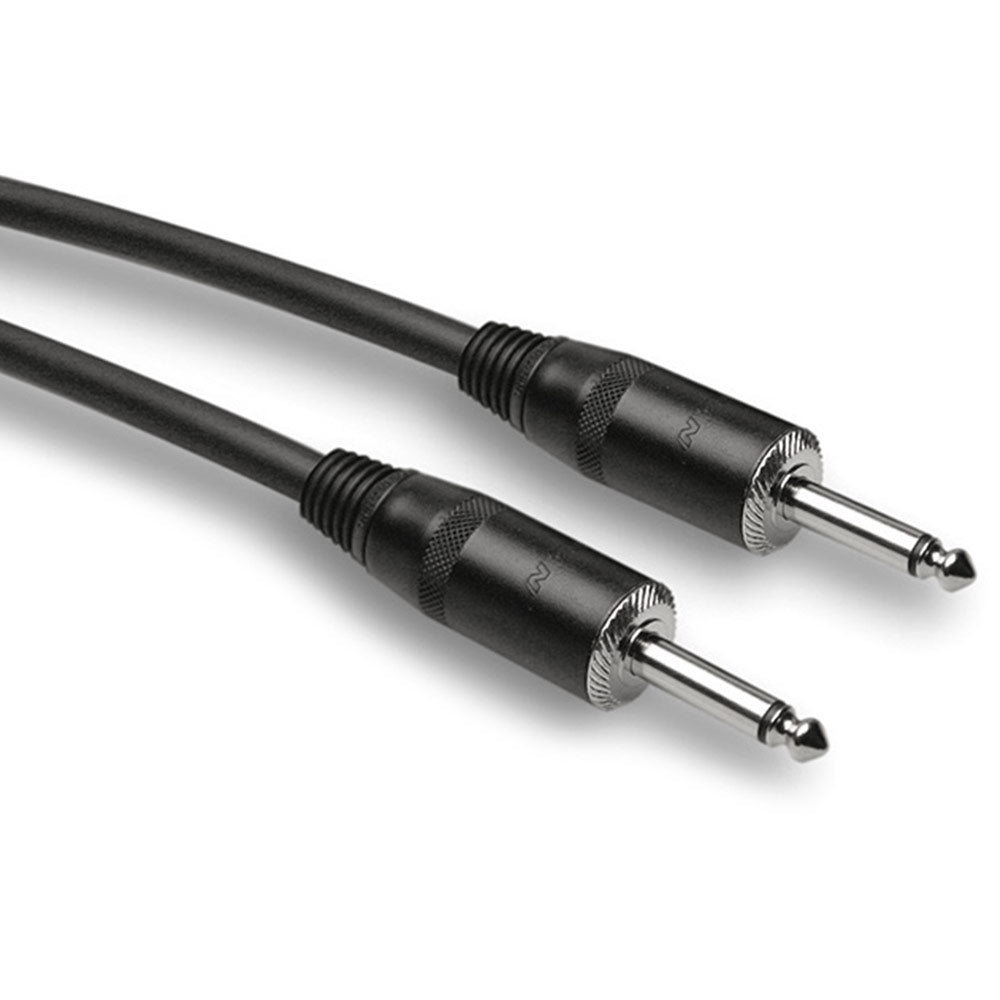 Hosa SKJ-405 Pro Speaker Cable, REAN 1/4 inch TS to Same, 5 feet