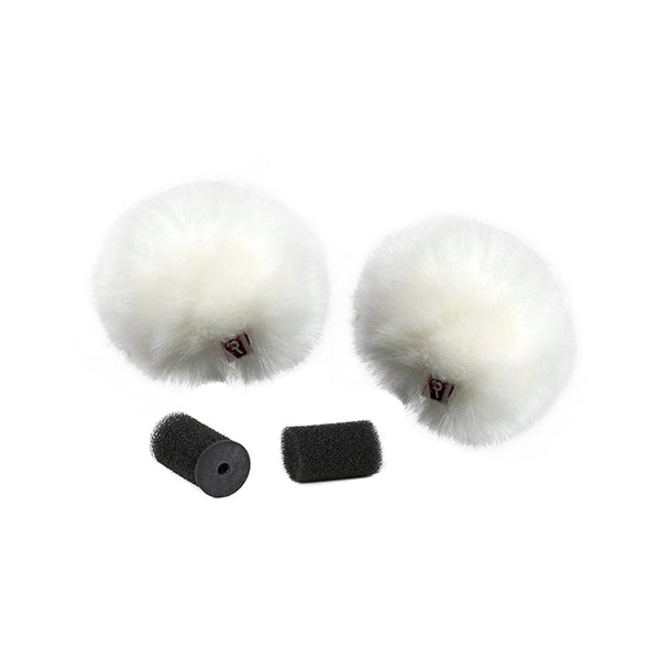 Rycote 75195 Lavalier Windjammer (Pair) - White